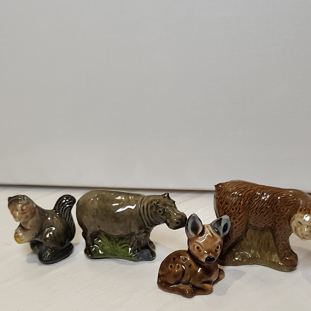 Wade England Charming Ceramic Animal Figurines Set